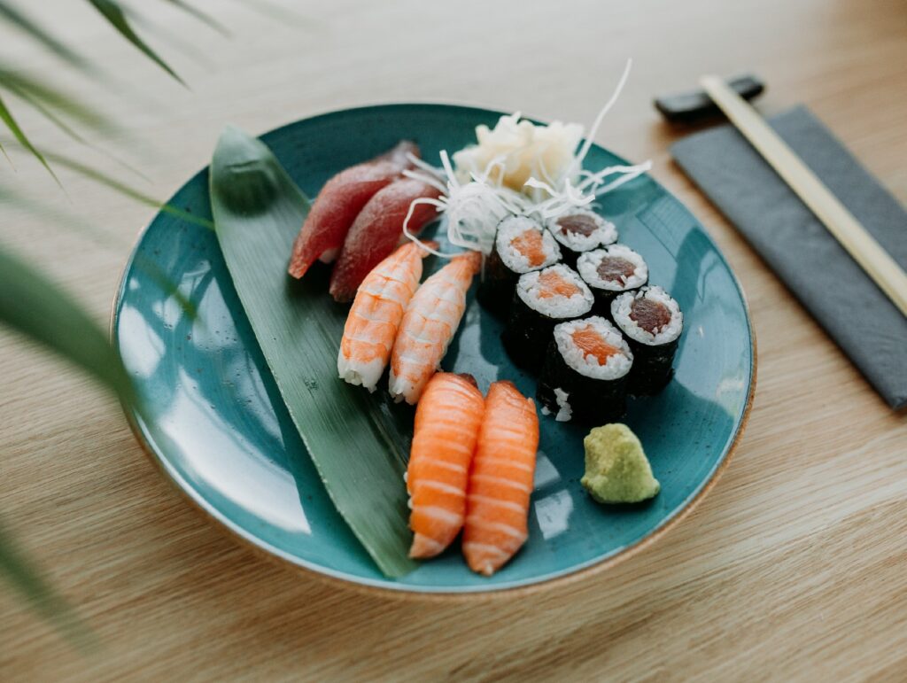 talerz sushi doskonałe pyszne 