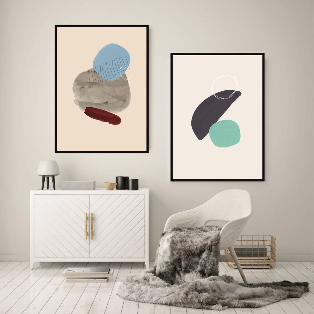 piękne minimalistyczne plakaty dodatki do domu ilustracje norr