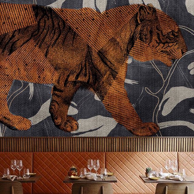 piękna art tapeta design wyjątkowa tygrys 